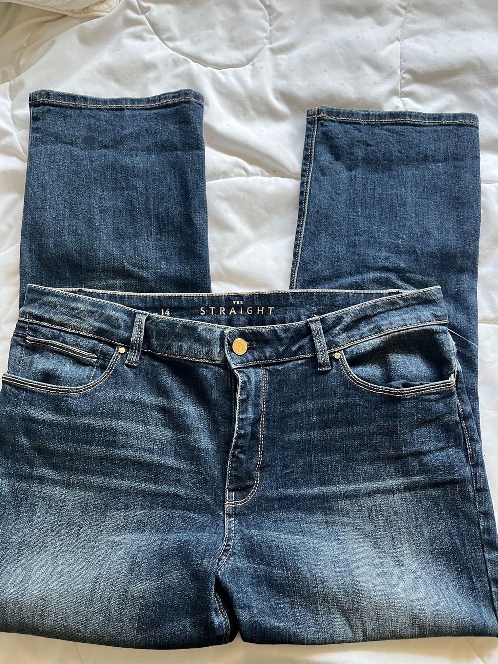 White House Black Market straight Jeans 14